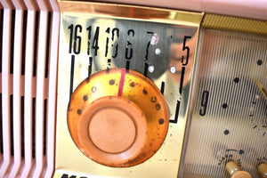 Marilyn Pink Mid Century 1957 Motorola Model 57CC2 Vacuum Tube AM Clock Radio Sounds Great! Looks Great!