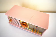 Load image into Gallery viewer, Marilyn Pink Mid Century 1957 Motorola Model 57CC2 Vacuum Tube AM Clock Radio Sounds Great! Looks Great!