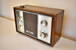 Bluetooth Ready To Go - Wood Paneled 1964 Magnavox Model 0007 AM Vacuum Tube Radio Sounds Great! Looks 60s Mod!