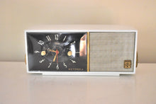 Load image into Gallery viewer, Bluetooth Ready To Go - Alpine White 1954 Motorola Model 53C7 AM Clock Radio Excellent Condition Works Great!