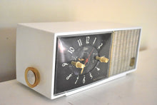 Load image into Gallery viewer, Bluetooth Ready To Go - Alpine White 1954 Motorola Model 53C7 AM Clock Radio Excellent Condition Works Great!