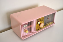 Load image into Gallery viewer, Marilyn Pink 1957 Motorola Model 56CD3 Vacuum Tube AM Clock Radio She&#39;s a Babe Sounds Fantastic!