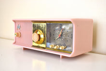 Load image into Gallery viewer, Marilyn Pink 1957 Motorola Model 56CD3 Vacuum Tube AM Clock Radio She&#39;s a Babe Sounds Fantastic!