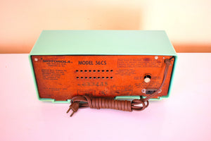 Seafoam Green 1956 Motorola Model 56CS AM Vacuum Tube Radio Superb Sounding Near Mint Condition!