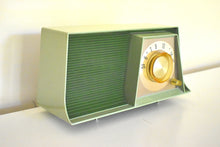 Load image into Gallery viewer, Avocado Green Mid Century 1962 Motorola Model A17G3 Vacuum Tube AM Radio Cool Model Rare Color!