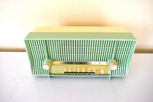 クールミントグリーン 1957年モトローラモデル 5C24GW 真空管AMラジオ レアラジオ専用モデル レアカラーコンボ！