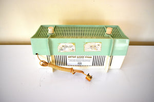 Cool Mint Green 1957 Motorola Model 5C24GW Vacuum Tube AM Radio Rare Radio Only Model in Rare Color Combo!