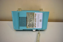 Load image into Gallery viewer, Dove Blue 1956-59 Olympic Model 553 AM Vacuum Tube Radio Little Cutie Great Sound!