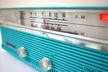 Charger l&#39;image dans la galerie, Seafoam Green 1963 Olympic Model AFM-16 Vacuum Tube AM FM Radio Beauty and Sounds Great!