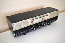 Load image into Gallery viewer, Kanji Black and White Late Fifties Early Sixties Onkyo Model FM-820UH Vacuum Tube AM FM Shortwave Radio Rare Beauty Sounds Great Mint Condition!