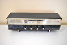 Load image into Gallery viewer, Kanji Black and White Late Fifties Early Sixties Onkyo Model FM-820UH Vacuum Tube AM FM Shortwave Radio Rare Beauty Sounds Great Mint Condition!