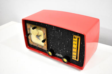 Coral Cutie 1953 Arvin 758T AM Vacuum Tube Radio Rare Model Totally Restored and Sounds Great!