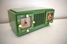Load image into Gallery viewer, Spring Green 1953 Philco Transitone Model 53-701X AM Vacuum Tube Radio Rare Pretty Color Combo Sounds Great!