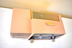 Pastel Pink 1957 General Electric Model 913D Vacuum Tube AM Clock Radio Excellent Plus Condition!