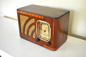 Artisan Handcrafted Original Vintage Wood 1937 Philco Model 37-12 Vacuum Tube AM Radio Sounds Great Excellent Condition!