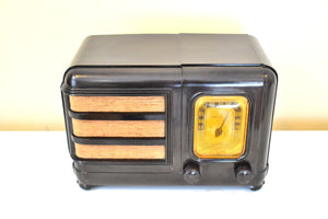 Umber Brown 1938 Philco Model 38-12 AM Vacuum Tube AM Radio Sounds Wonderfull! Excellent Condition!