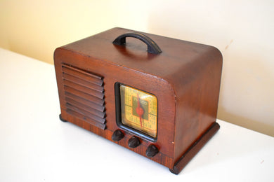 Wood Pre War Vintage 1940 Philco Model 40-120 AM Shortwave Vacuum Tube Radio Early Portable Excellent Condition and Great Sounding!