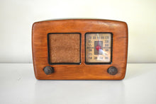 Load image into Gallery viewer, Artisan Crafted Wood 1941 Philco Model 42-PT-96 AM Radio Solid Hunk of Wood Cabinet Don&#39;t Mess Sounds Great!