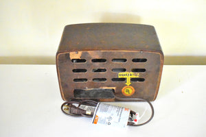 職人が作った木製 1941 フィルコ モデル 42-PT-96 AM ラジオ 無垢材の塊のキャビネット 音を乱さないでください!
