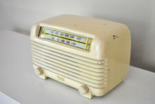 Load image into Gallery viewer, Ivory Bakelite Vintage 1948 Philco Model 48-250 AM Vacuum Tube Radio Art Deco Looker and Player!