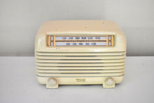 Load image into Gallery viewer, Ivory Bakelite Vintage 1948 Philco Model 48-250 AM Vacuum Tube Radio Art Deco Looker and Player!