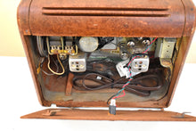 画像をギャラリービューアに読み込む, すぐに使えるスマートスピーカー-ウッドヴィンテージ 1948 Philco モデル 48-300 ポータブル AM 真空管ラジオ 素敵なウッディ！