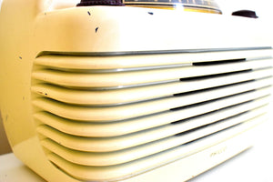アイボリー ベークライト ヴィンテージ 1948 フィルコ モデル 48-460 AM ラジオ カバのように大音量!