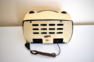 Ivory Bakelite Vintage 1948 Philco Model 48-460 AM Radio Loud as a Hippo!
