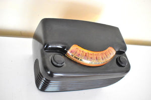 Ebony Bakelite 1949 Philco Model 49-900 "The Hippo" Vacuum Tube AM Radio Nice Color! Excellent Performer!