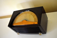 Load image into Gallery viewer, Umber Brown Bakelite Vintage 1951 Philco Model 52-942 AM Radio Loud Clear Sounding! Sundial Inspired Tuning!