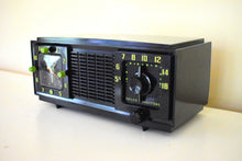 Load image into Gallery viewer, Hornet Green and Black 1953 Philco Model 53-701 AM Vacuum Tube Radio Early Tech Age Look! Sounds Great!