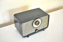 Load image into Gallery viewer, Forest Green Mid Century 1959 Philco Model D-595-124 vacuum Tube AM Radio Rare Model Sounds Like Boombox!