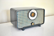 Load image into Gallery viewer, Forest Green Mid Century 1959 Philco Model D-595-124 vacuum Tube AM Radio Rare Model Sounds Like Boombox!