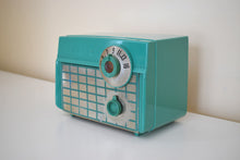 Load image into Gallery viewer, Ranger Green Vintage 1956 Philco Model D593-124 AM Vacuum Tube Radio Rare Sweet Color and Sounding!