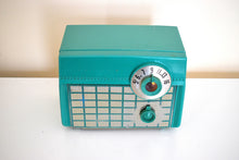 Load image into Gallery viewer, Ranger Green Vintage 1956 Philco Model D593-124 AM Vacuum Tube Radio Rare Sweet Color and Sounding!