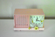 Charger l&#39;image dans la galerie, Mamie Pink Mid-Century Retro Vintage 1959 Philco Model F-752-124 AM Vacuum Tube Clock Radio Excellent Plus!