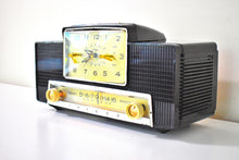 Load image into Gallery viewer, Siena Brown Swirl 1958 Philco Model F760-124 AM Vacuum Tube Radio Premium Model Dual Speaker!