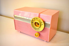 Load image into Gallery viewer, Madison Pink Mid Century 1959 Philco Model F813-124 Tube AM Radio Cuteness Overload!