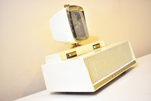 Load image into Gallery viewer, Aura White 1958 Philco Predicta Model H765-124 Vacuum Tube AM Radio Excellent Condition! Outta This World!