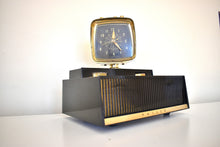 Load image into Gallery viewer, Early Sci-Fi Black White 1958 Philco Predicta Model H765-124 Vacuum Tube AM Radio Excellent Condition! Outta This World!