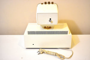 Aura White 1958 Philco Predicta Model H765-124 Vacuum Tube AM Radio Excellent Condition! Outta This World!