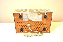Load image into Gallery viewer, Aura White 1958 Philco Predicta Model H765-124 Vacuum Tube AM Radio Excellent Condition! Outta This World!