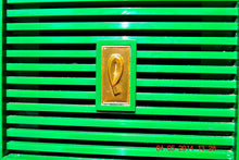 Load image into Gallery viewer, SOLD! - April 14, 2014 - KELLY GREEN Atomic Age Vintage 1955 Philco Model 124 Tube AM Radio WORKS! - [product_type} - Philco - Retro Radio Farm