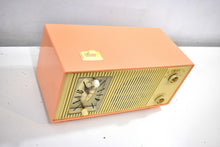 Load image into Gallery viewer, Bluetooth Ready To Go - Peaches Cream 1959 Admiral Model Y865C Vacuum Tube AM Radio Sounds Great! Looks Great!