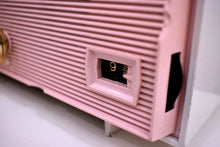 Load image into Gallery viewer, Princess Pink Mid Century Retro RCA Victor C-51F 1959 Clock Radio Sounds Great!