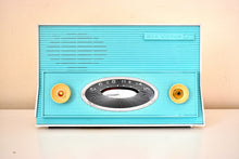 Load image into Gallery viewer, Bluetooth Ready To Go - Turquoise and White 1957 RCA Victor Model1-RA-55 AM Vacuum Tube Radio Works Great!