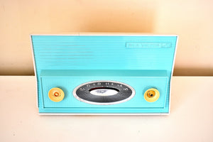 Bluetooth Ready To Go - Turquoise and White 1957 RCA Victor Model1-RA-55 AM Vacuum Tube Radio Works Great!