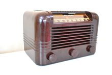 画像をギャラリービューアに読み込む, 素晴らしいブラウン ベークライト 1940 RCA Victor モデル 15X 真空管 AM ラジオ ラジカセ!