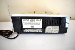 Bluetooth Ready To Go - Black and White 1962 RCA Victor Model 1-RA-61 AM Vacuum Tube Clock Radio Sleek!
