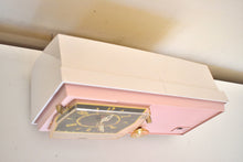 Charger l&#39;image dans la galerie, Carnation Pink 1960 RCA Victor Model C-2FE &quot;The Timeflair&quot; Clock Radio Excellent Working Condition Looks Very MCM!